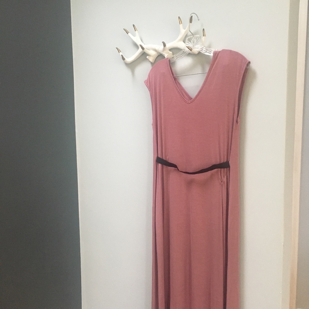 Light cotton maternity maxi dress.